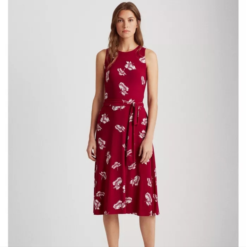 Ralph Lauren floral jersey dress